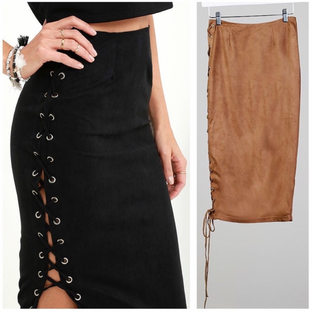 Lace Up Skirt NWOT side tie - Picture 1 of 2